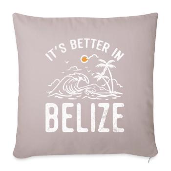 Belize - Sofakissen mit Füllung 45 x 45 cm - helles Taupe - Vorne
