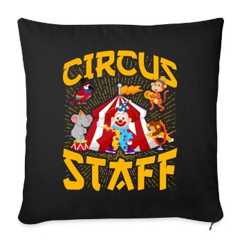 Circus Staff - Sofa pillow with filling 45cm x 45cm - black - Front