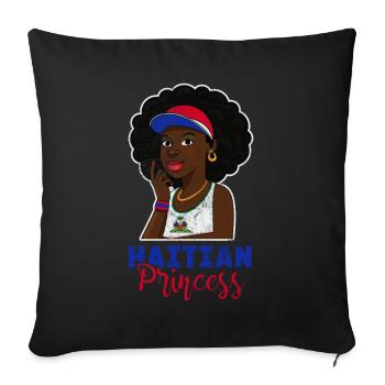 Haïti - Coussin et housse de 45 x 45 cm - noir - Devant