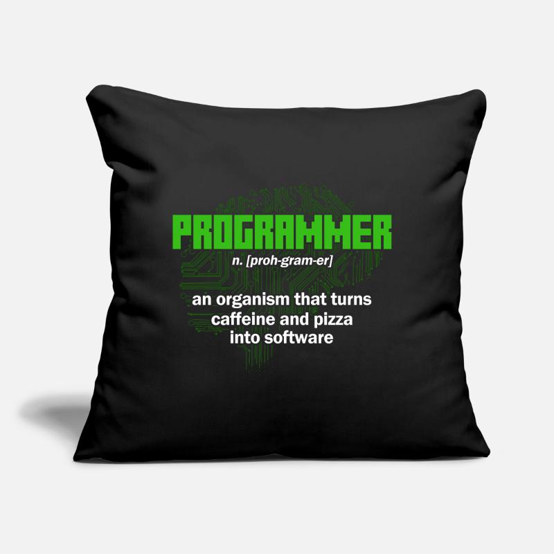 Turns caffeine and pizza into software Software-En Sofa pillow with filling 45cm x 45cm