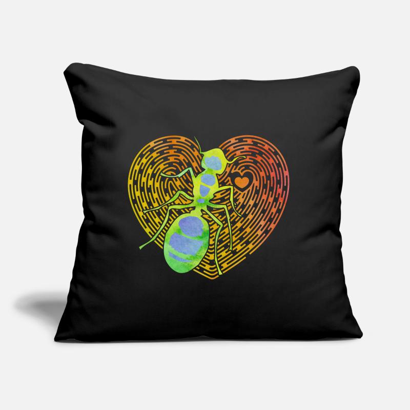 fourmi Coussin et housse de 45 x 45 cm