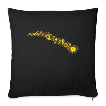 Shooting star extreme - Sofa pillow with filling 45cm x 45cm - black - Front