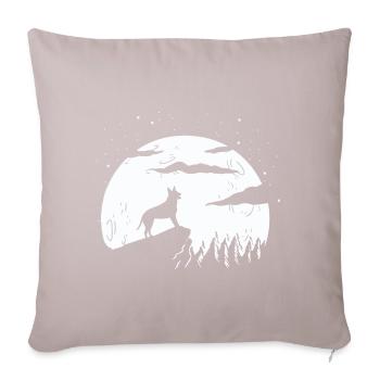 Australian Kelpie - Sofa pillow with filling 45cm x 45cm - light taupe - Front