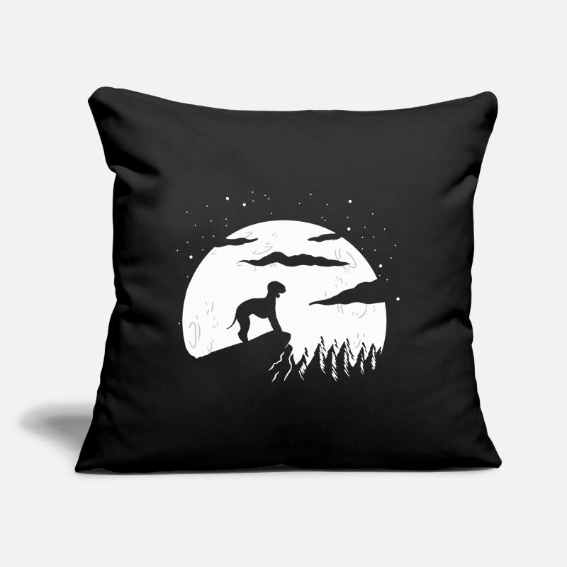 Bedlington Terrier Sofakissen mit Füllung 45 x 45 cm
