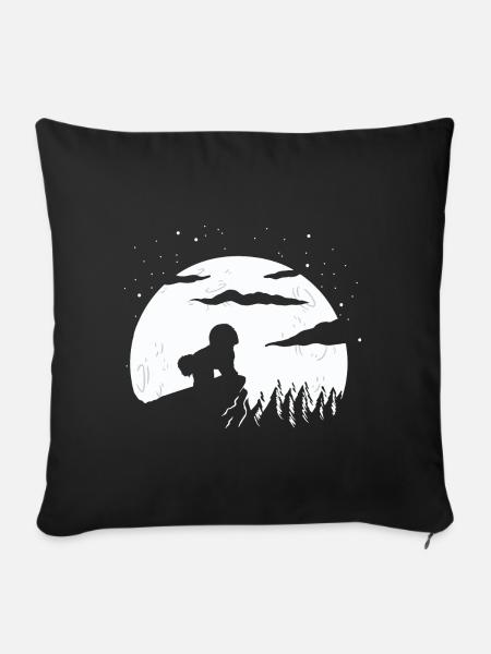 Bichon Frise - Sofakissen mit Füllung 45 x 45 cm - Schwarz