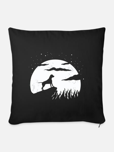 Dogo Argentino - Sofakissen mit Füllung 45 x 45 cm - Schwarz