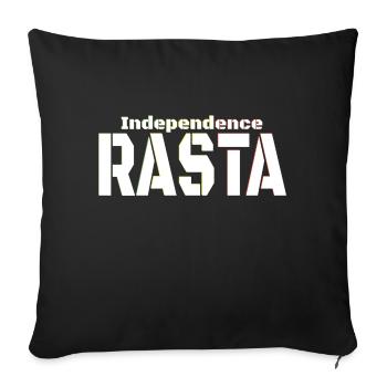 Rasta indépendant - Coussin et housse de 45 x 45 cm - noir - Devant