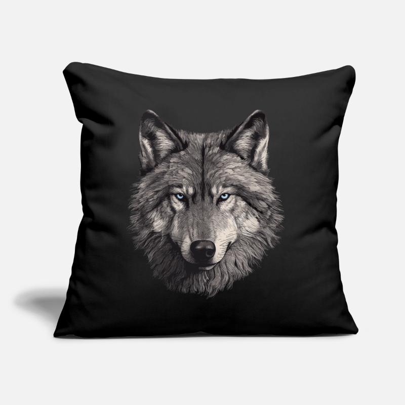 Wolf Wolf Head Scratch Marks Claws Wild Coussin et housse de 45 x 45 cm