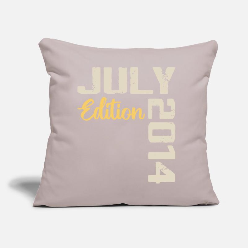 Juli 2014 Geburtstagsshirt Juli 2014 Sofakissen mit Füllung 45 x 45 cm