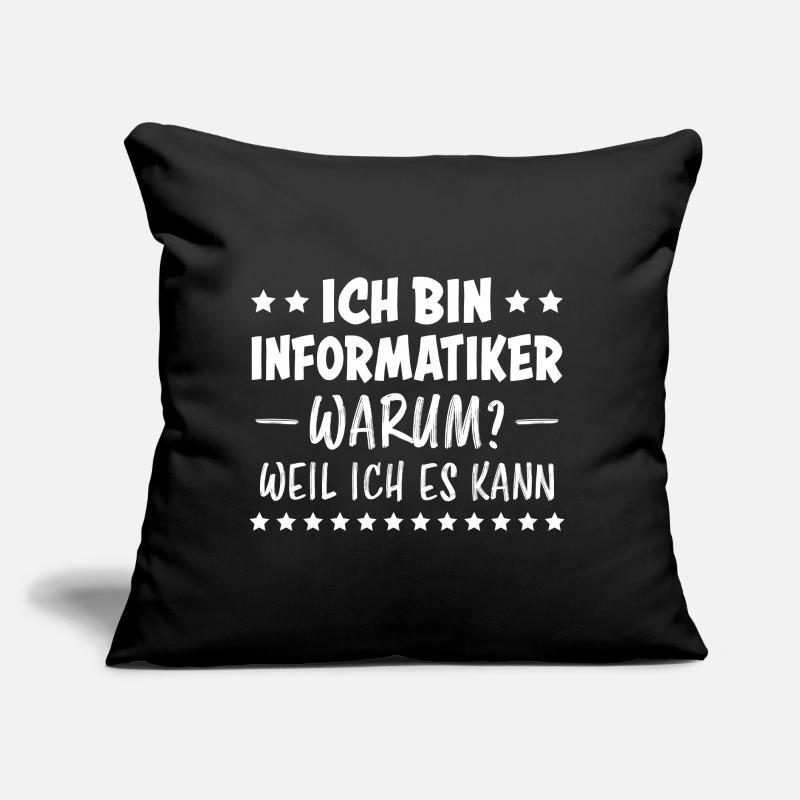 Informatiker Lustig Spruch Programmierer Geschenk Sofakissen mit Füllung 45 x 45 cm