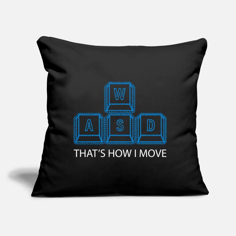WASD Gaming Gaming Video Game, PC, Computer Sofa pillow with filling 45cm x 45cm