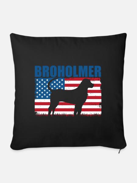 Broholmer - Sofakissen mit Füllung 45 x 45 cm - Schwarz