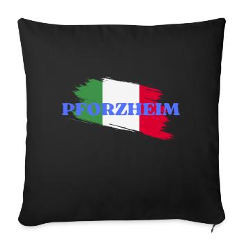 Pforzheim - Coussin et housse de 45 x 45 cm - noir - Devant