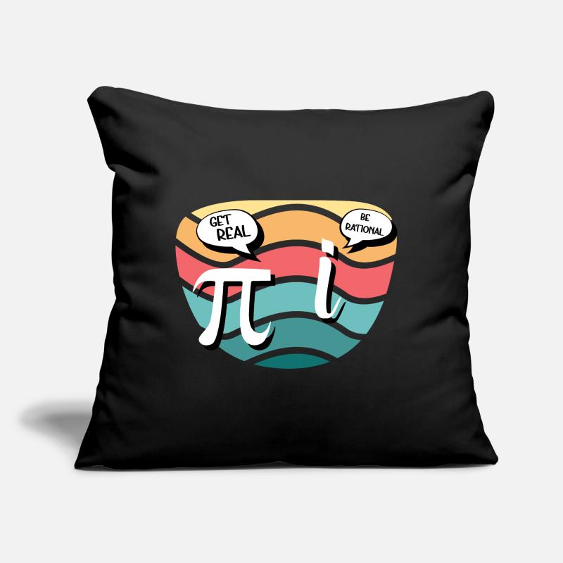 Math Humor Pi vs. Imaginary Number Sofa pillow with filling 45cm x 45cm