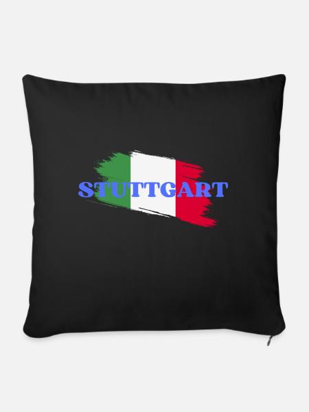 Stuttgart - Sofakissen mit Füllung 45 x 45 cm - Schwarz