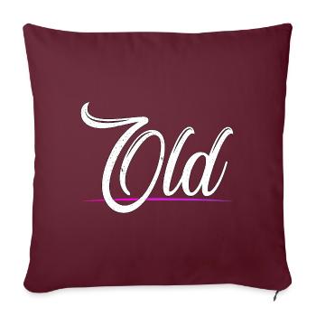 Ancien - Alt - Coussin et housse de 45 x 45 cm - bordeaux - Devant