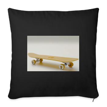 Moi et mon skateboard | Skater Streetwear - Coussin et housse de 45 x 45 cm - noir - Devant