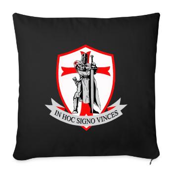 In Hoc Signo Vinces - Coussin et housse de 45 x 45 cm - noir - Devant