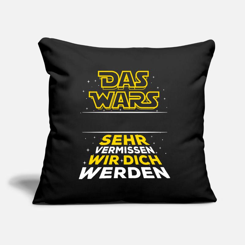 Das Wars - Verabschiedung - Mitarbeiter Name Sofakissen mit Füllung 45 x 45 cm