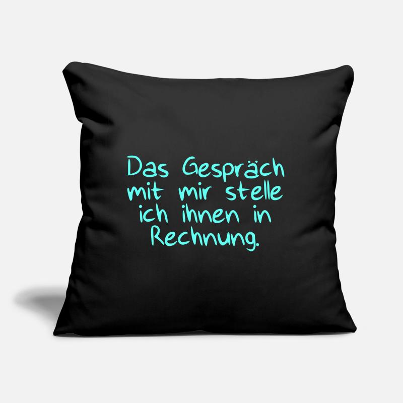 Das Gespräch mit Rechnung Sofakissen mit Füllung 45 x 45 cm