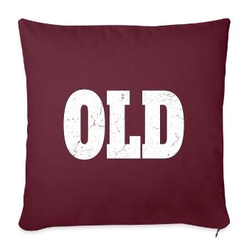 Ancien - Alt - Coussin et housse de 45 x 45 cm - bordeaux - Devant
