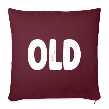 Ancien - Alt - Coussin et housse de 45 x 45 cm - bordeaux - Devant