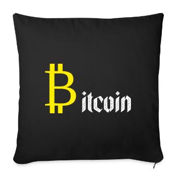 Bitcoin Gold - Sofa pillow with filling 45cm x 45cm - black - Front