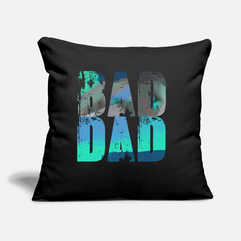 bad dad,dad,graffiti,black,typo,font,colorful Sofa pillow with filling 45cm x 45cm