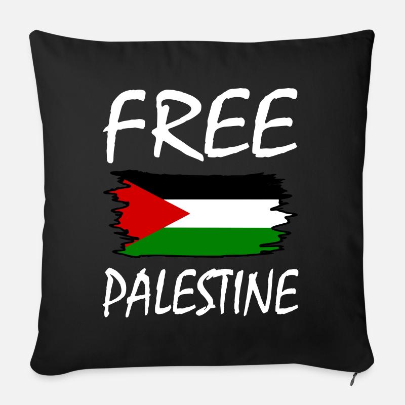 Free palestine - Sofakissen mit Füllung 45 x 45 cm - Schwarz