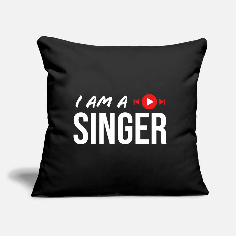 I AM A SINGER / ICH BIN EIN SÄNGER EINE SÄNGERIN Sofakissen mit Füllung 45 x 45 cm