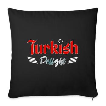 Turkish Delight - Sofa pillow with filling 45cm x 45cm - black - Front