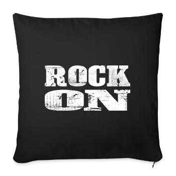 ROCK ON - Sofakissen mit Füllung 45 x 45 cm - Schwarz - Vorne