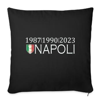 Neapel, Napoli - Sofakissen mit Füllung 45 x 45 cm - Schwarz - Vorne