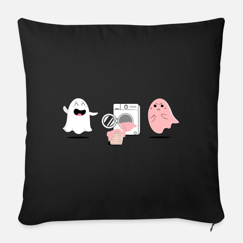 Verblasster Geist - Sofakissen mit Füllung 45 x 45 cm - Schwarz
