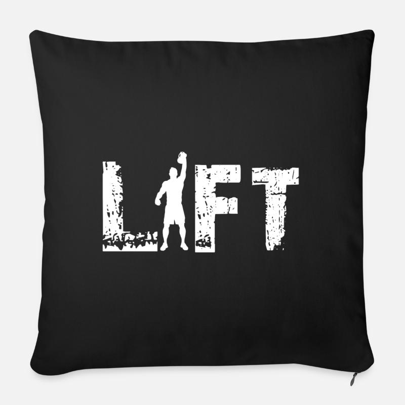 Ascenseur Kettlebell - Coussin et housse de 45 x 45 cm - noir