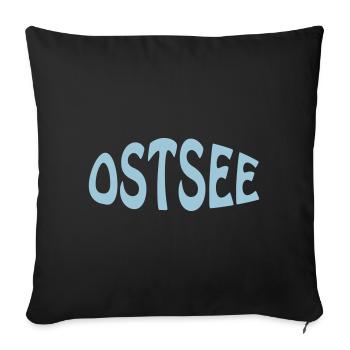 Mer Baltique - Coussin et housse de 45 x 45 cm - noir - Devant