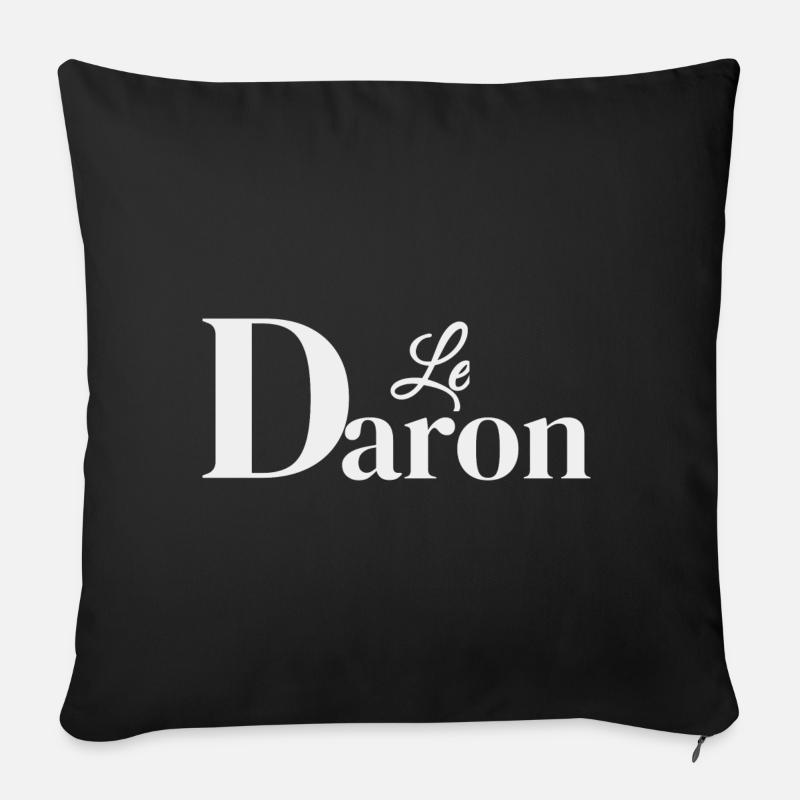 Le Daron, Le Père ! - Coussin et housse de 45 x 45 cm - noir