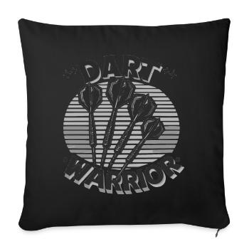 Dart Warrior - Sofa pillow with filling 45cm x 45cm - black - Front