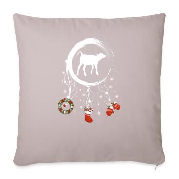 Kalb Weihnachten Weihnachtstraumfänger - Sofakissen mit Füllung 45 x 45 cm - helles Taupe - Vorne