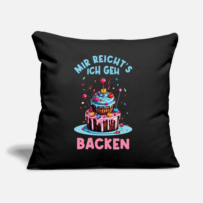 Backen Bäckerin Backkönigin Backfee Torte Kuchen Sofakissen mit Füllung 45 x 45 cm