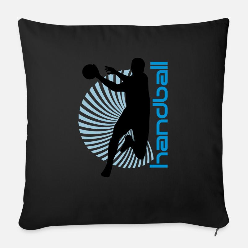 Spirale Handballer - Sofakissen mit Füllung 45 x 45 cm - Schwarz