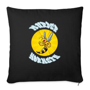 Murder Hornets Killer Hornets - Sofa pillow with filling 45cm x 45cm - black - Front