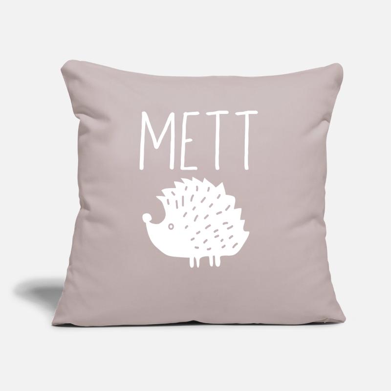 Mettigel Mett Igel Hackfleisch Fleischesser Hackk Sofakissen mit Füllung 45 x 45 cm