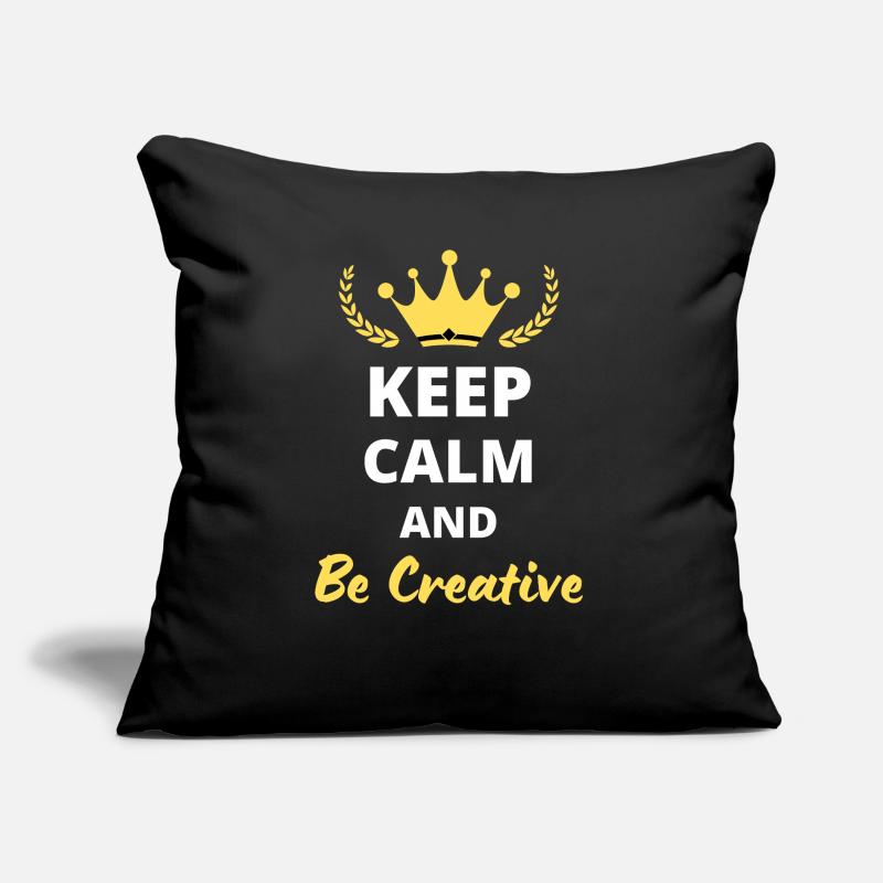 Keep Calm and Be Creative Sofa pillow with filling 45cm x 45cm