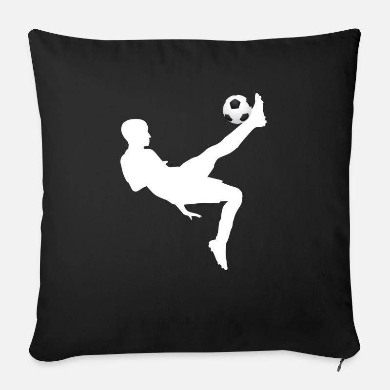 Fallrückzieher - Sofakissen mit Füllung 45 x 45 cm - Schwarz