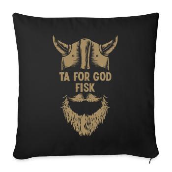 Norvège Norwergic Viking Celts Myhtologie - Coussin et housse de 45 x 45 cm - noir - Devant