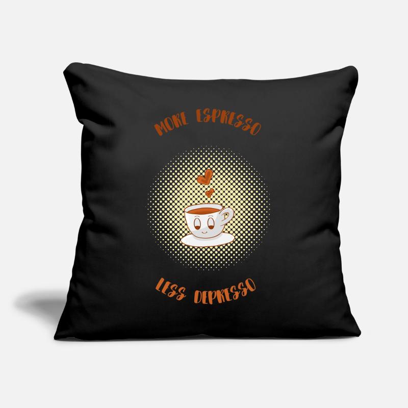 Espresso, Coffee, Kaffee, Latte, Geschenkidee, Fun Sofakissen mit Füllung 45 x 45 cm