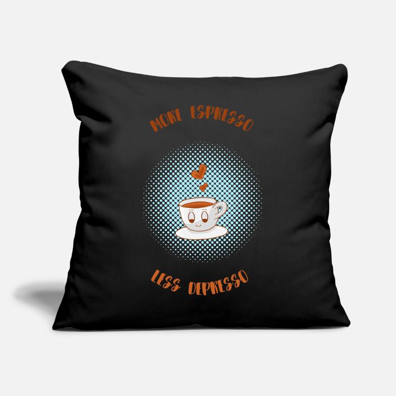 Espresso, Coffee, Kaffee, Latte, Geschenkidee, Fun Sofakissen mit Füllung 45 x 45 cm