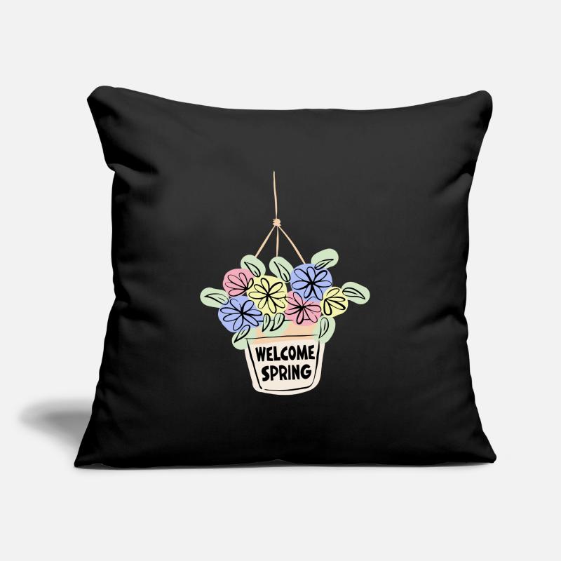 Welcome Spring Sofa pillow with filling 45cm x 45cm