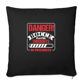 Lyonnaises - Coussin et housse de 45 x 45 cm - noir - Devant